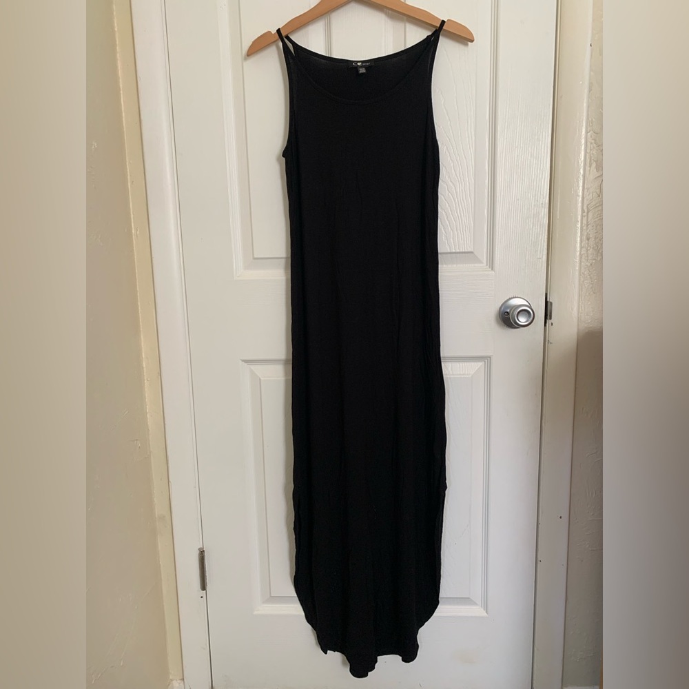 {3/$15} CG Sport | Casual Black Spaghetti Strap Maxi Dress